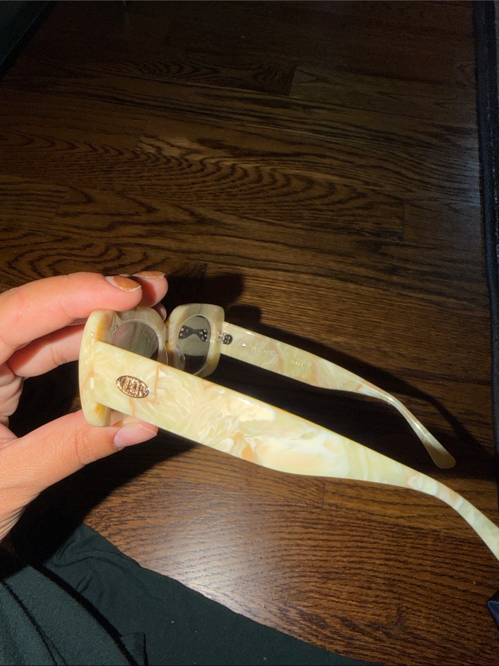 Crap Eyewear The Supa Phreek - Cream Marble Bio & Plum Lense - Picture 4 of 6